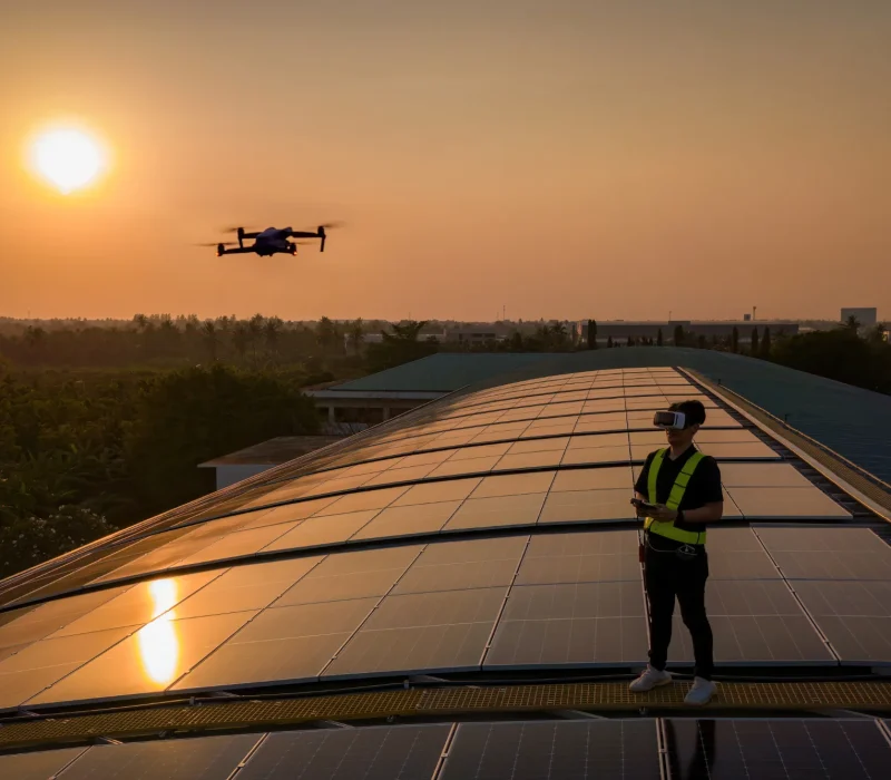 solar panel drone survey